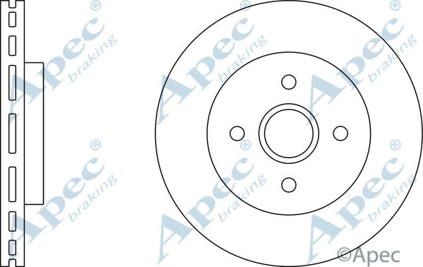 APEC BRAKING stabdžių diskas DSK2979